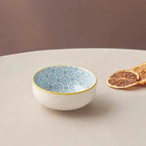 Karaca Floral Blue Round Snack Bowl 10cm | 153.03.08.2972